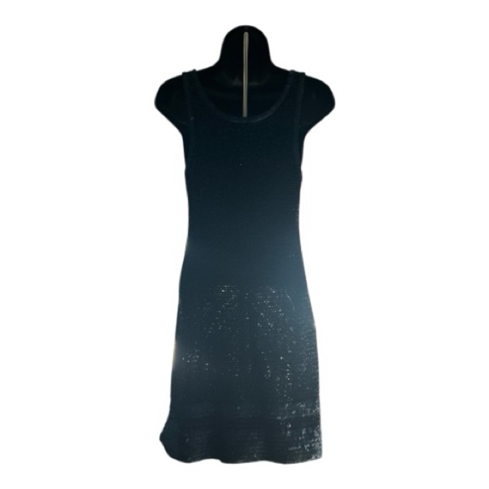 Black Sequin Sleeveless Dress/Holiday Party/Coctail Glam - Picture 6 of 8